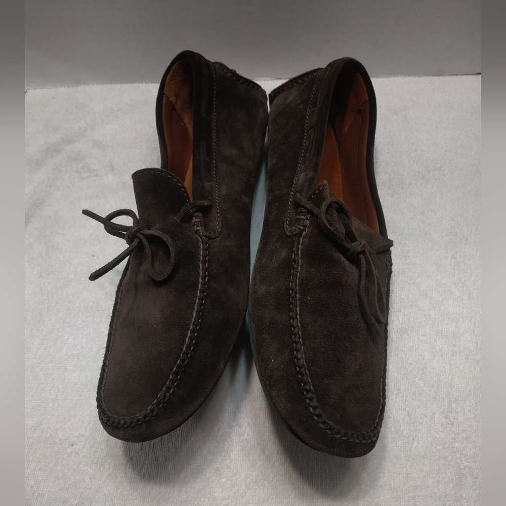 FRYE Allen moccasine suede #12 - Picture 5 of 11